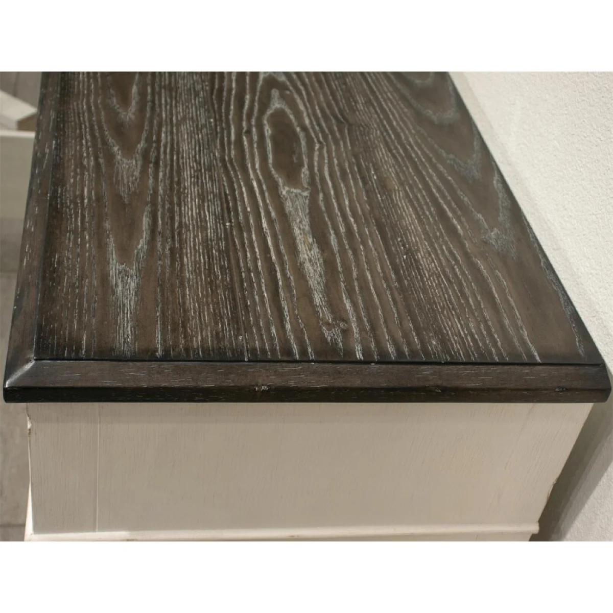 1-drawer Nightstand Nightstands Feathered White/Rich Charcoal 11