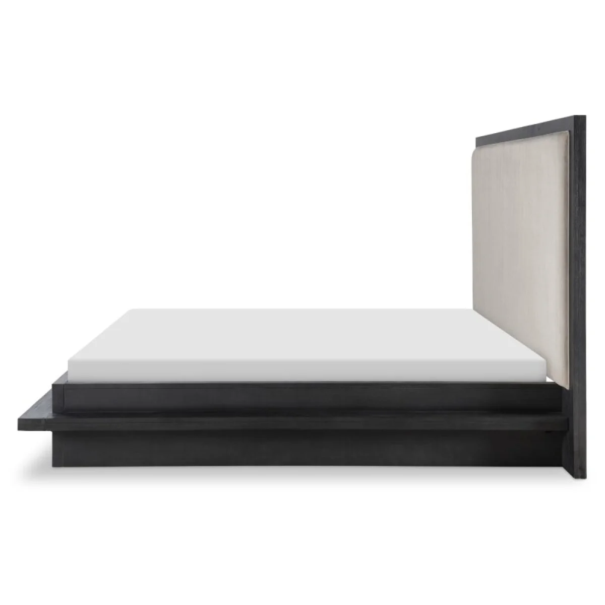 Complete Upholstered Bed Q 5/0 Dark Oak Finish Beds Beds 7