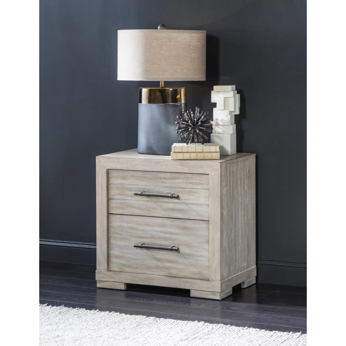 Night Stand Light Oak Finish Nightstands Brown 6