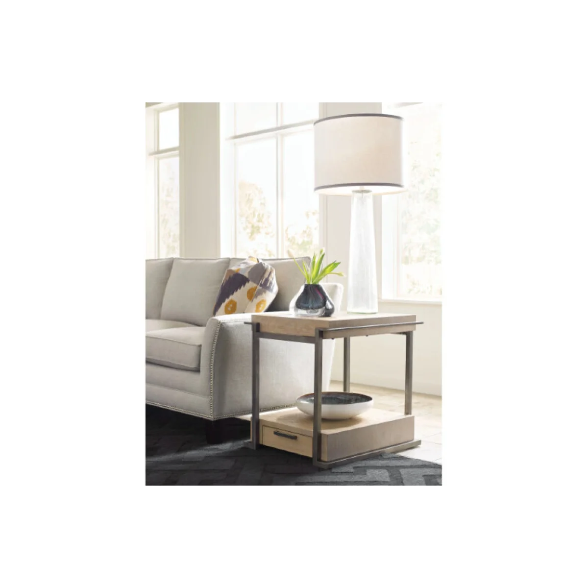 Huron End Table End tables black 6