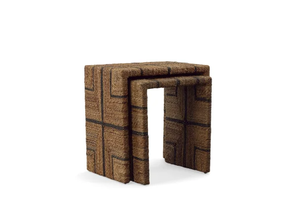 Fox Woven Nesting Tables Table Sets Brown 4