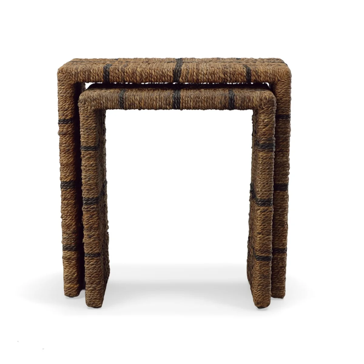Fox Woven Nesting Tables Table Sets Brown 6