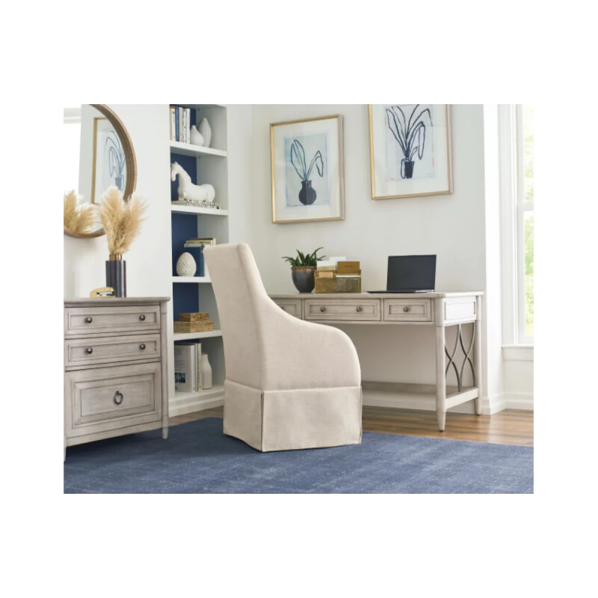Domaine Lateral File Cabinet Office Storage Cream 6
