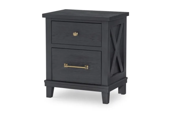 Night Stand Black Finish Youth Nightstands black