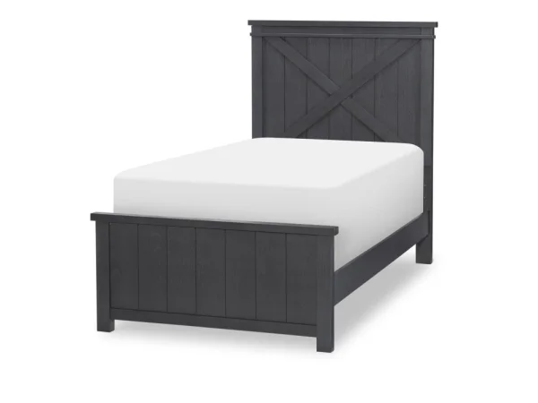 Complete Panel Bed Twin 33 Black Finish Youth Beds black