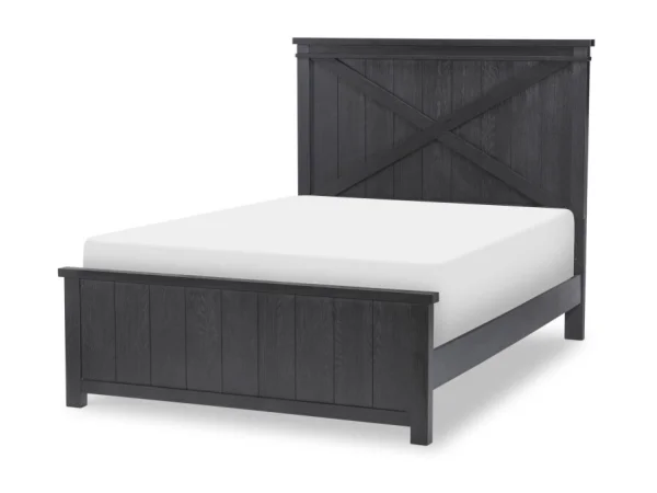 Complete Panel Bed Full 46 Black Finish Youth Beds black