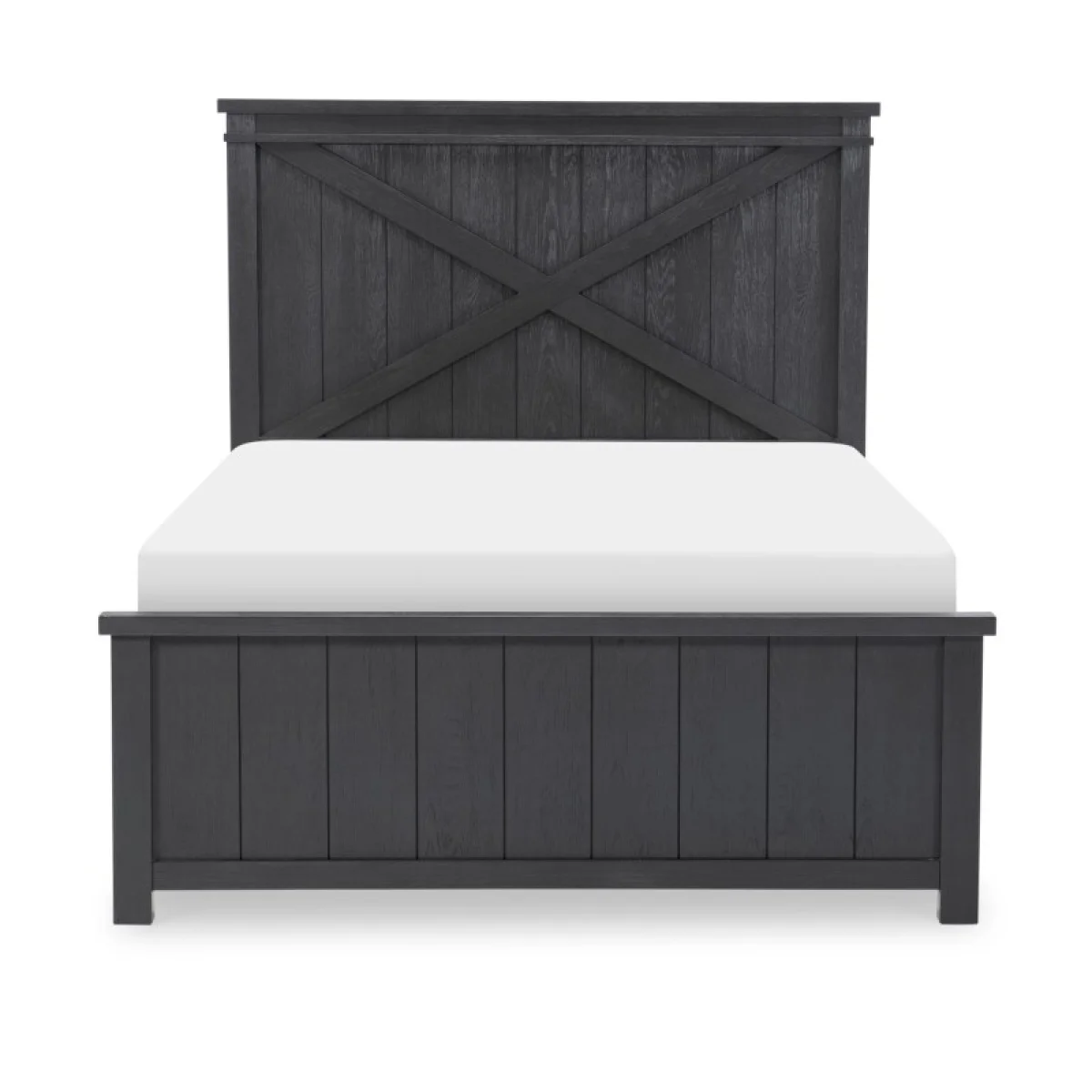 Complete Panel Bed Full 46 Black Finish Youth Beds black 7
