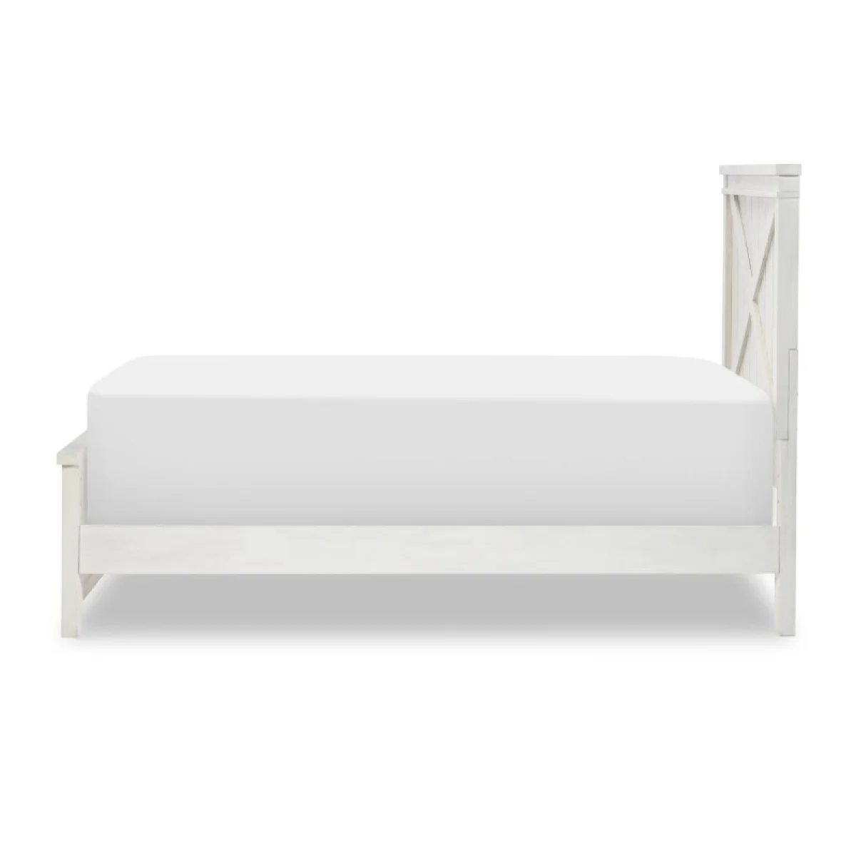 Complete Panel Bed Twin 33 White Finish Youth Beds Aged White 8