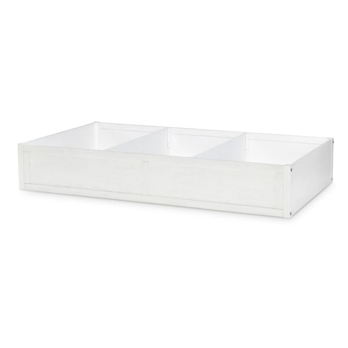 Trundle Storage Drawer White Finish Bed Parts Aged White 4
