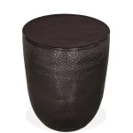 Round End Table End tables black 14