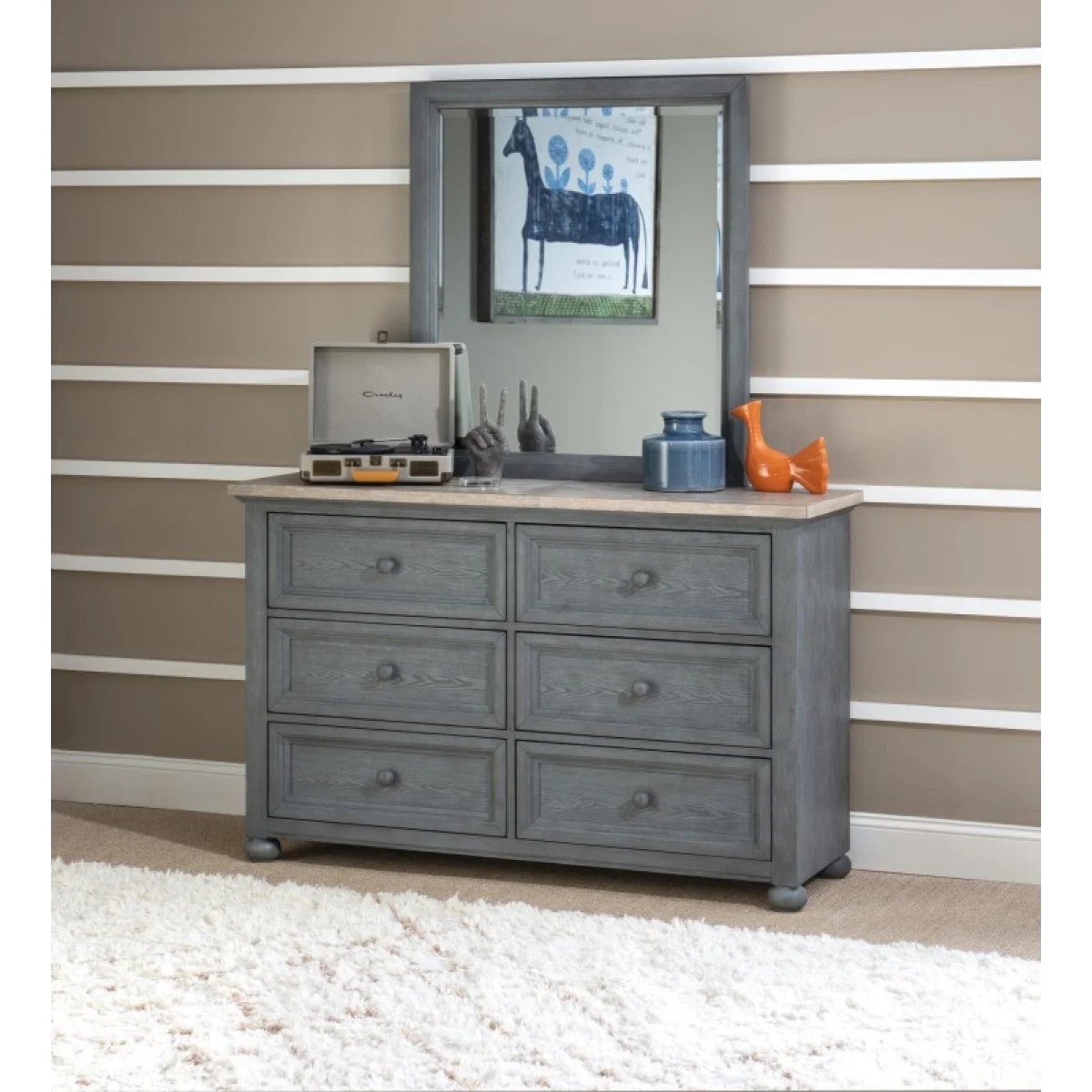 Mirror Bedroom Mirrors Distressed Denim 6