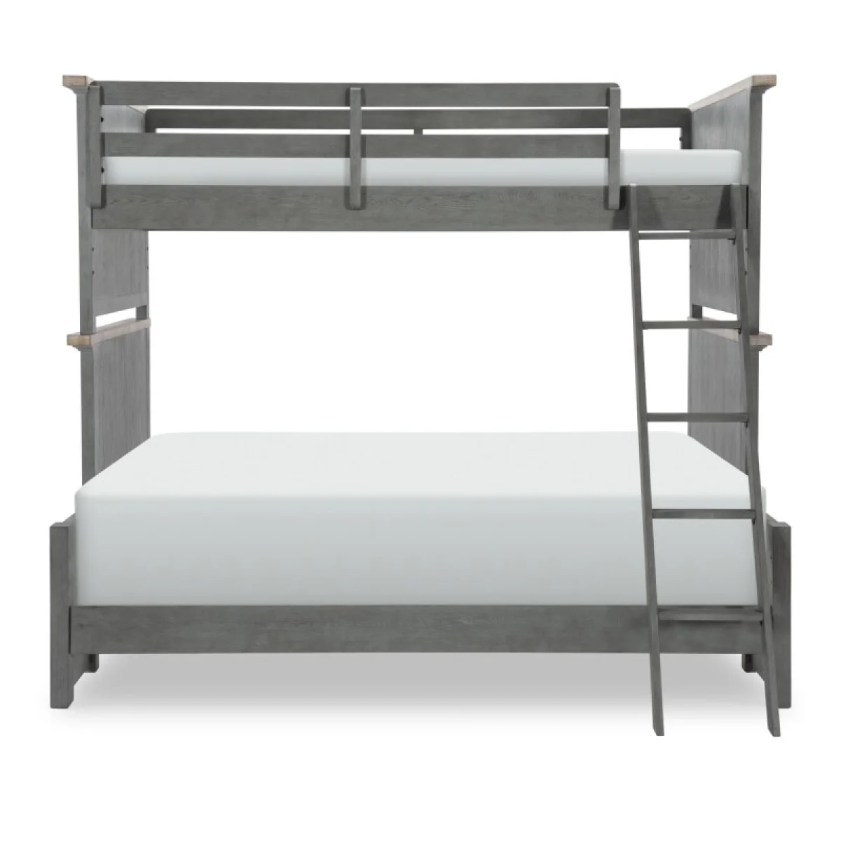 Complete Twin Over Full Bunk Youth Beds Distressed Denim 7