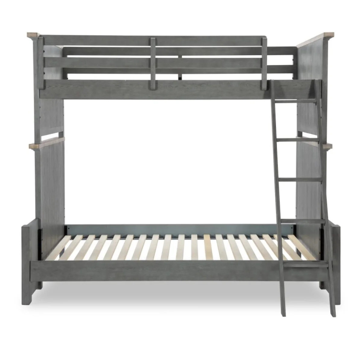 Complete Twin Over Full Bunk Youth Beds Distressed Denim 9