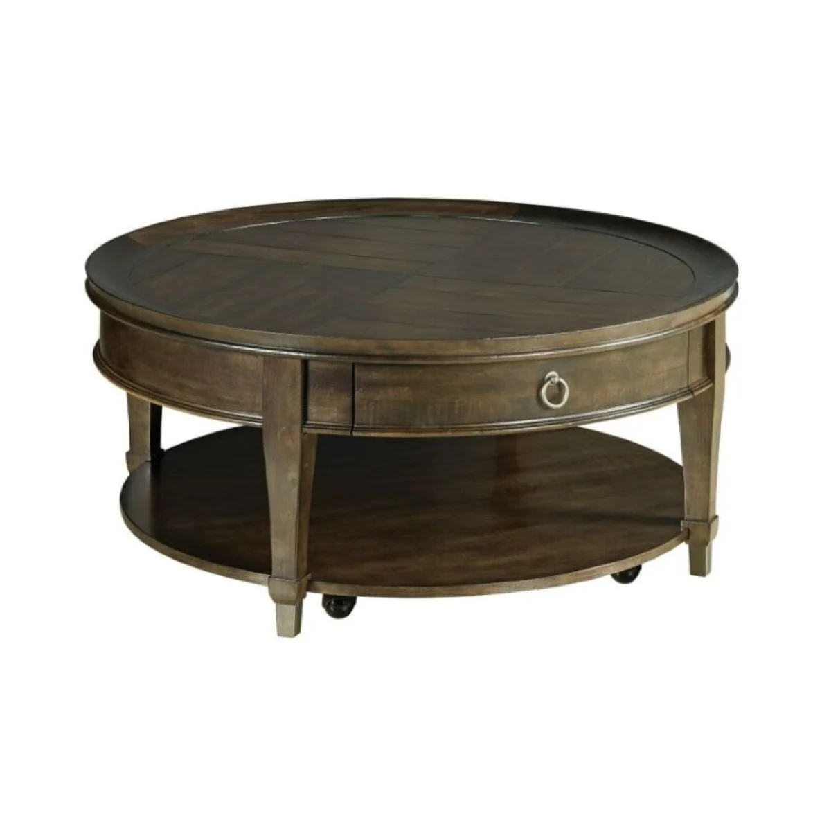 Sunset Valley Round Cocktail Table Cocktail & Coffee Tables Brown 4