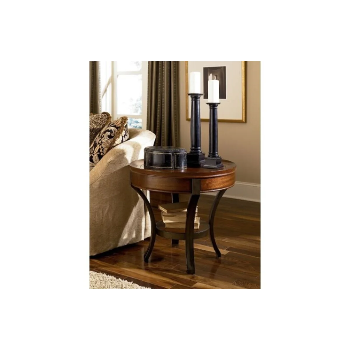 Sunset Valley Round End Table End tables Brown 6