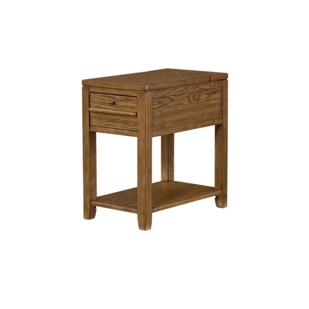 Chairsides Downtown Chairside Table-oak Chairside Tables Brown 4