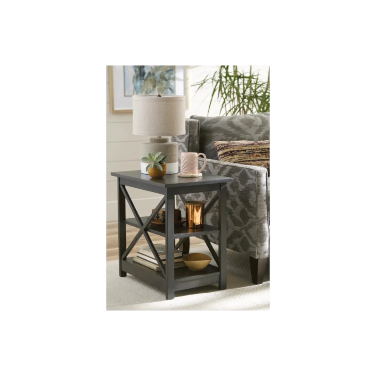 Chairsides Dark Brown Chairside Chairside Tables black 6