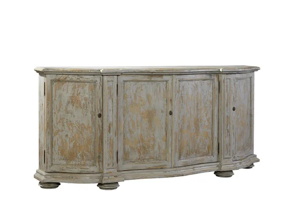 Washed Blue Briquette Sideboard Dining Storage blue