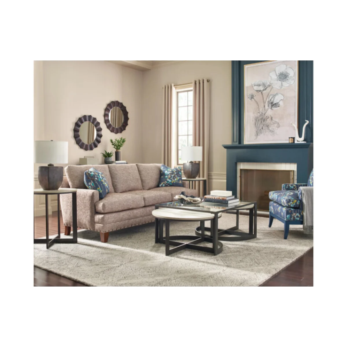 Portrait Round End Tablee End tables Cream 7