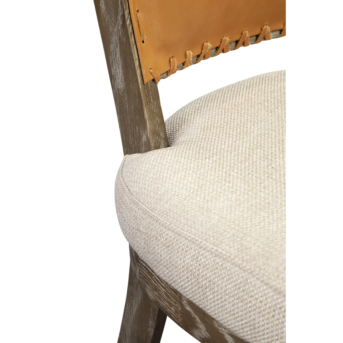 Lina Leather And Linen Chair Chairs Chairs 7