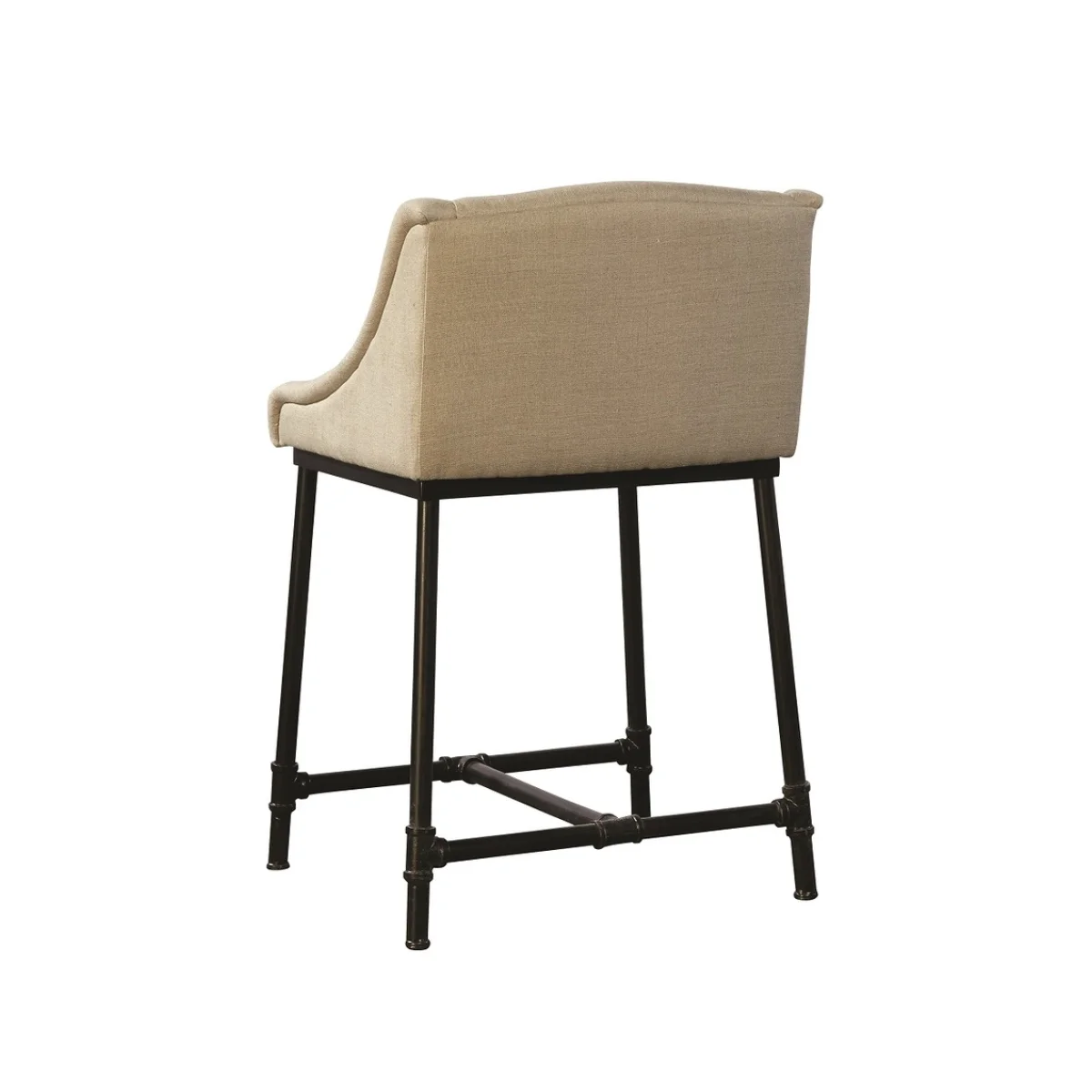 Linen & Iron Pipe Counter Stool Barstools Barstools 6