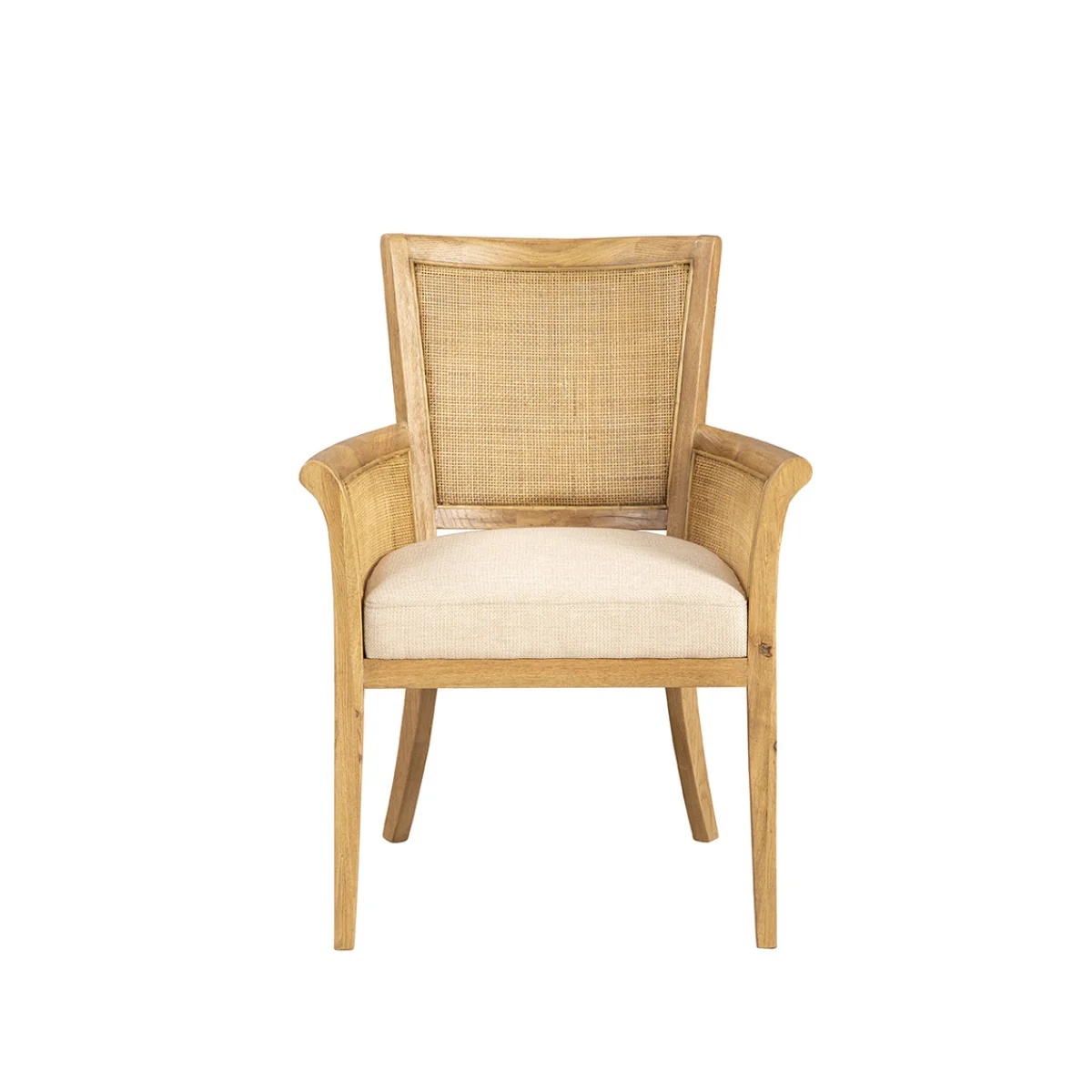 Natural Gimble Arm Chair Chairs Brown 6