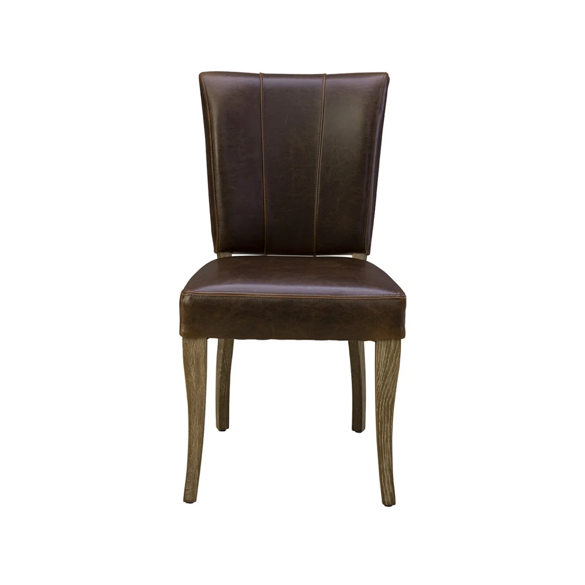Beale Leather Side Chair Chairs & Benches Brown 6