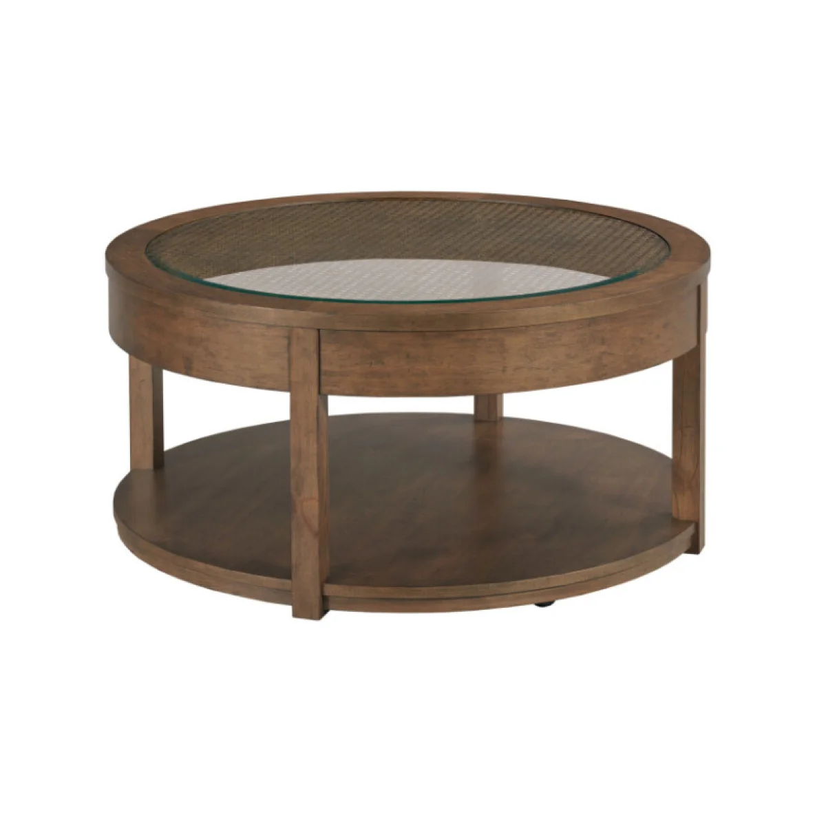 Foster Round Coffee Table Cocktail & Coffee Tables Brown 4