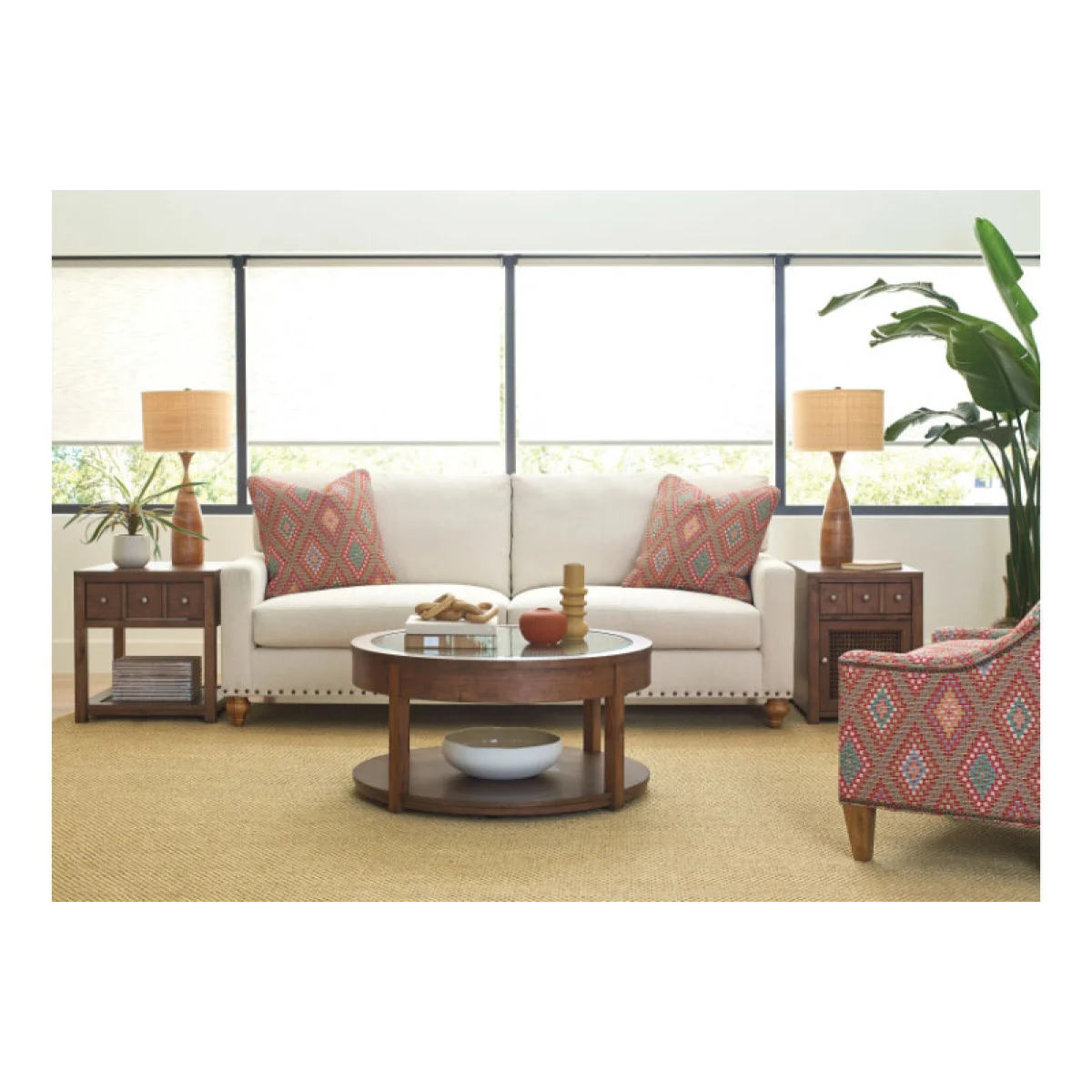 Foster Round Coffee Table Cocktail & Coffee Tables Brown 6