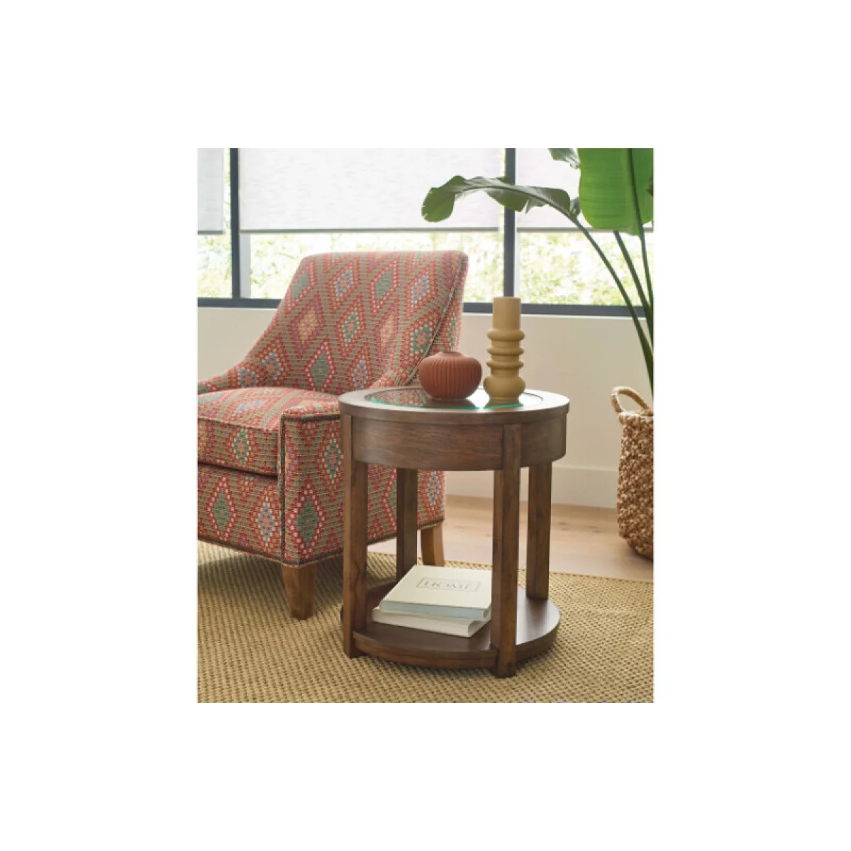 Foster Round End Table End tables Brown 6