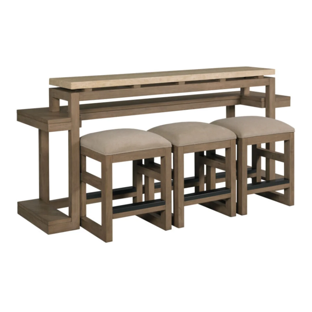 Nash Counter Console W/3 Stools Bar Furniture Bar Furniture 4
