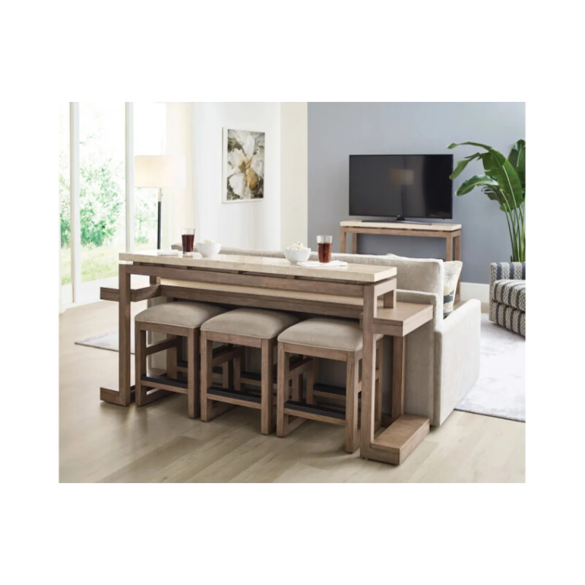 Nash Counter Console W/3 Stools Bar Furniture Bar Furniture 6