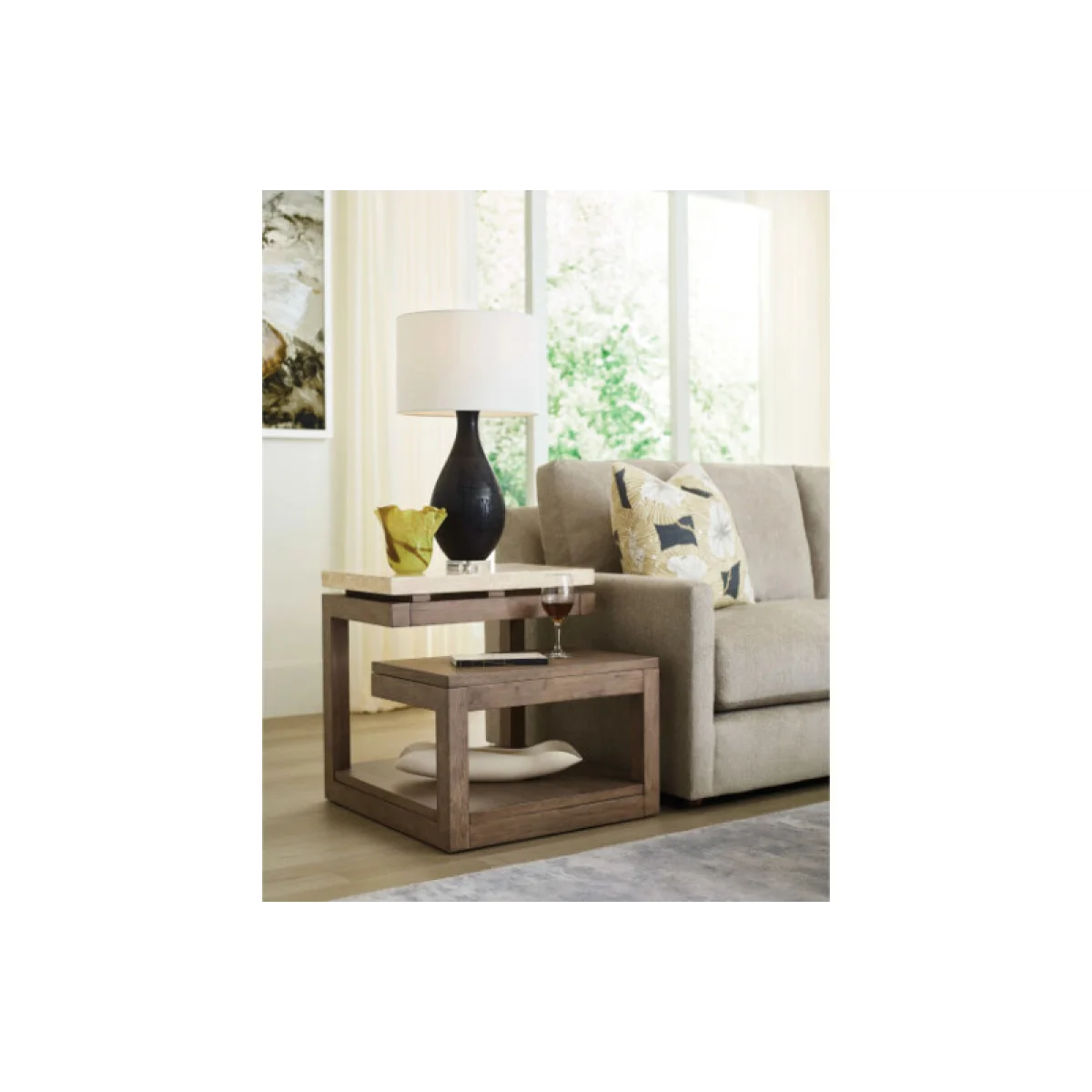 Nash Rectangular End Table End tables Brown 6