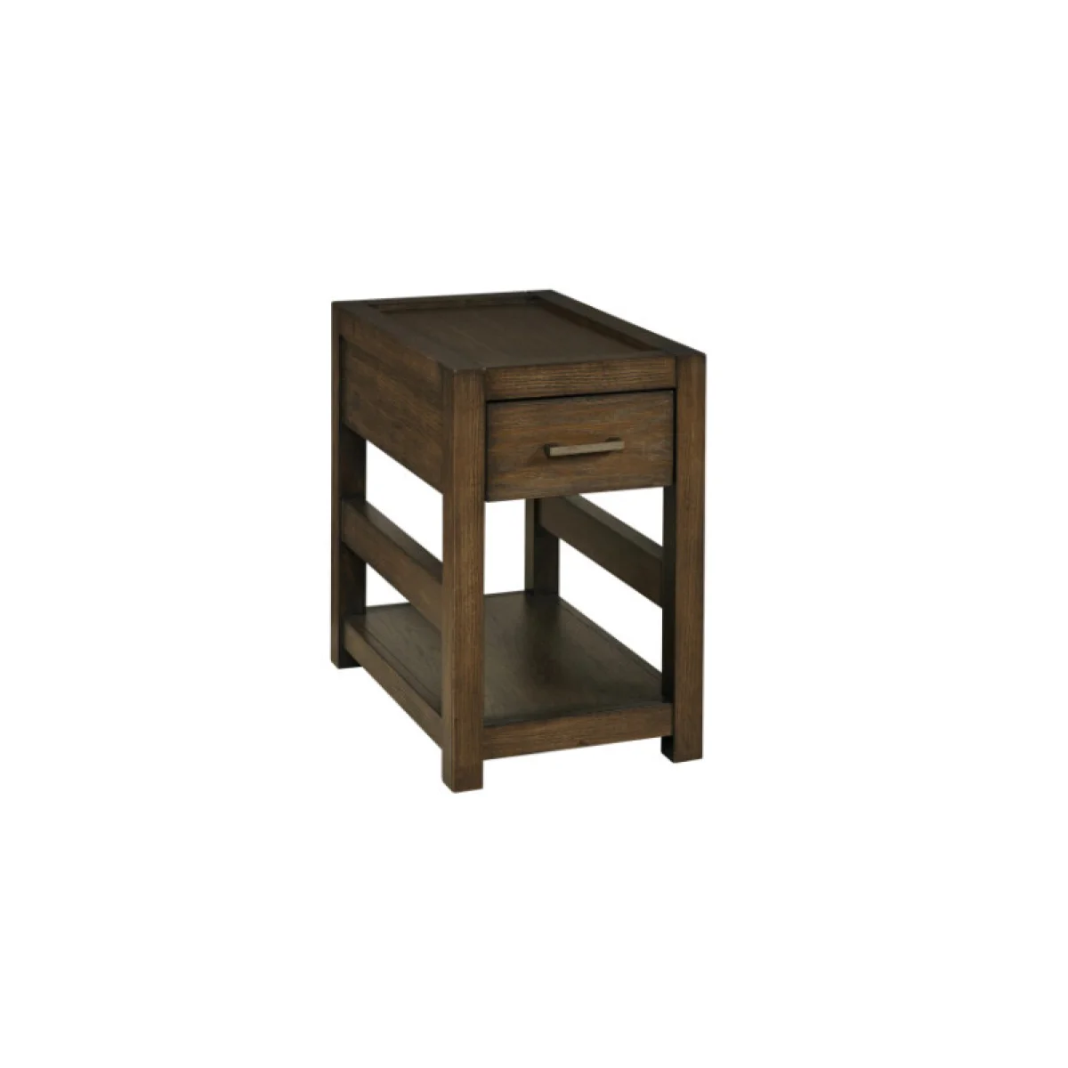 Nyles Rectangular Drawer Chairside Table Chairside Tables Brown 4