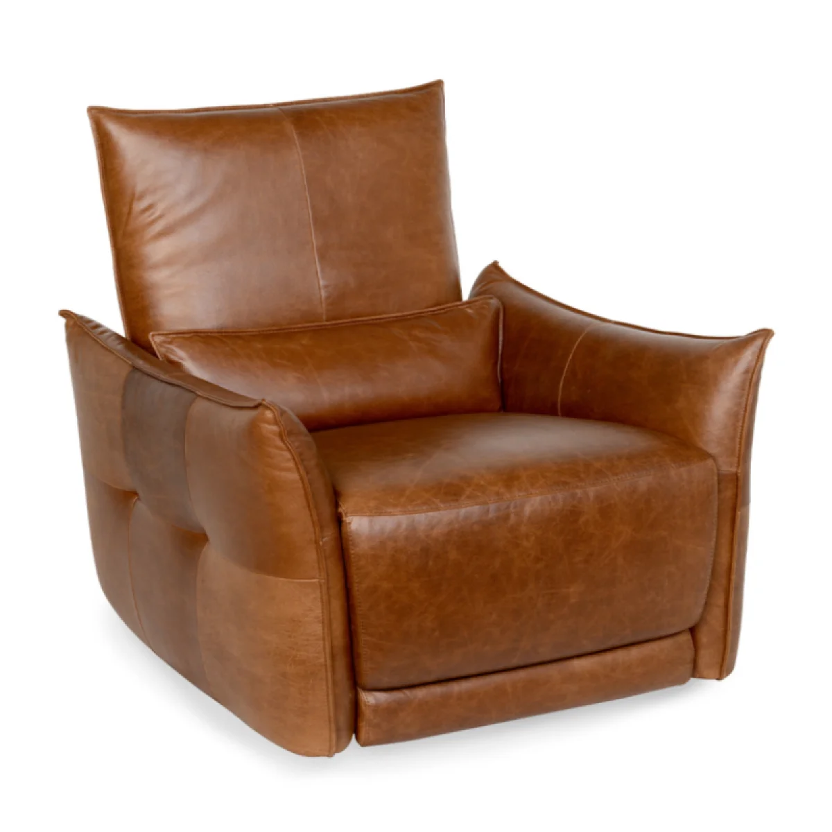 Amsterdam Leather Power Recliner Recliners Brown 4