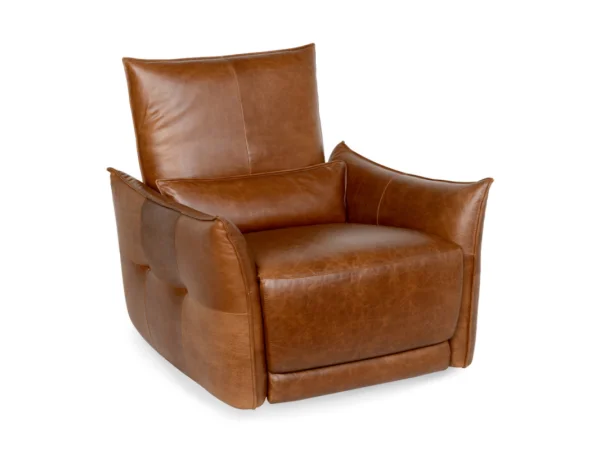 Amsterdam Leather Power Recliner Recliners Brown