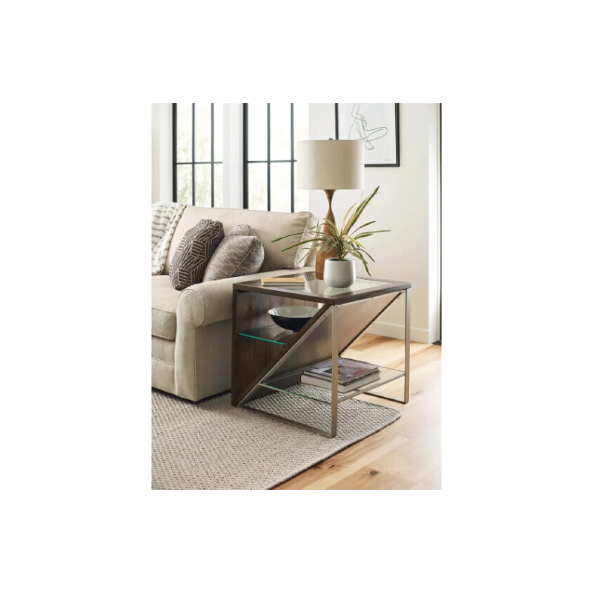 Editor Rectangular End Table End tables Brown 6