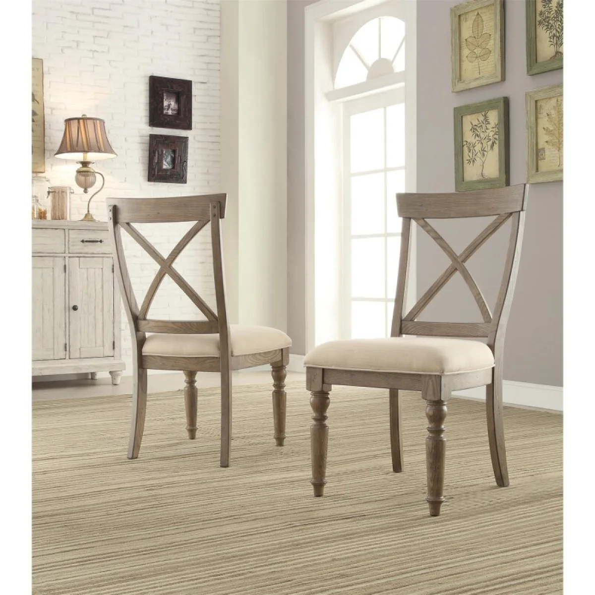 X-back Uph Side Chair 2in Chairs & Benches Chairs & Benches 4