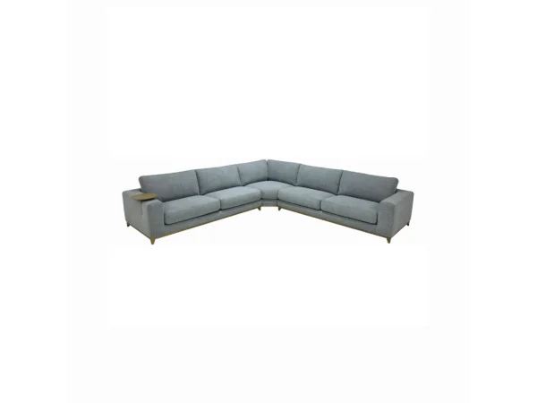 Donovan Upholstered Sectional – Gray Sectionals Classic Home