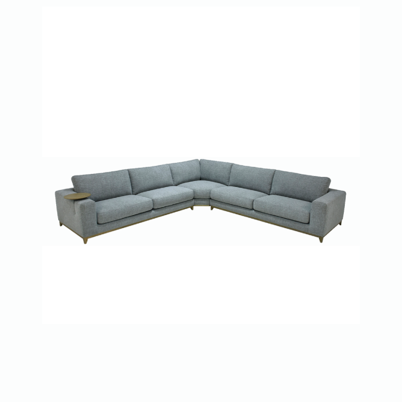 2167SC14-102063071 Donovan Upholstered Sectional - Gray - Image 1