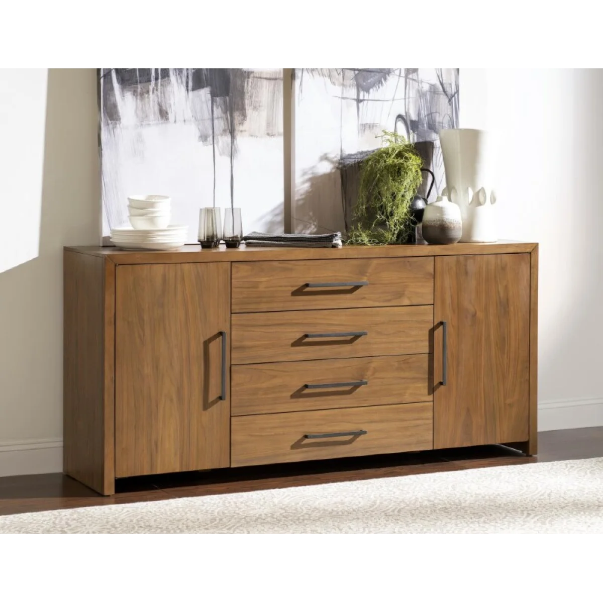 Credenza Dining Storage Brown 7