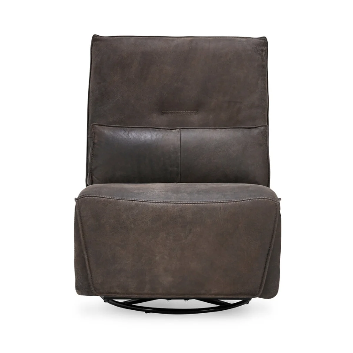 Paige Leather Swivel Power Recliner Recliners Brown 6