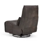 Paige Leather Swivel Power Recliner Recliners Brown 19