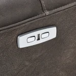 Paige Leather Swivel Power Recliner Recliners Brown 21