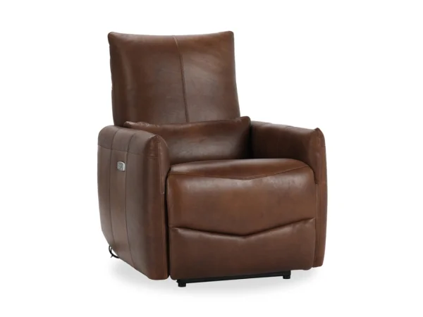 Thaya Leather Power Recliner Recliners Antique Brown