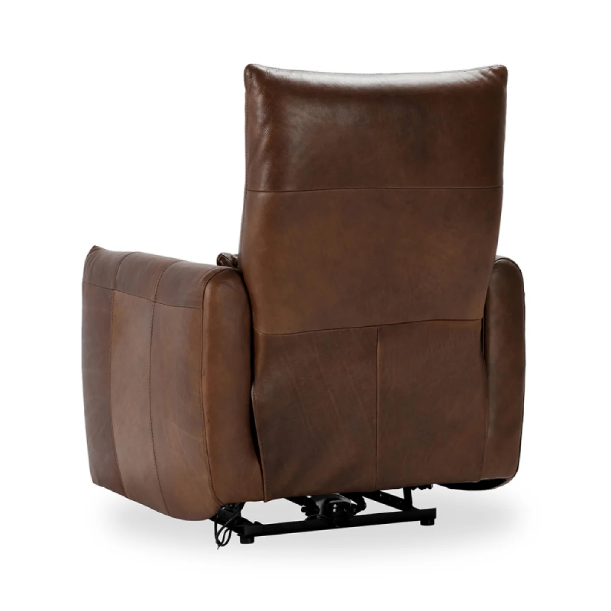 Thaya Leather Power Recliner Recliners Antique Brown 8