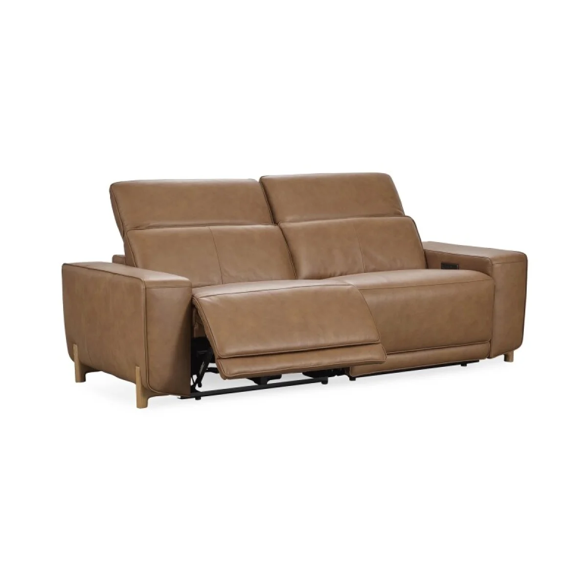 Kadon Leather Power Recliner Sofa Sofas Brown 6