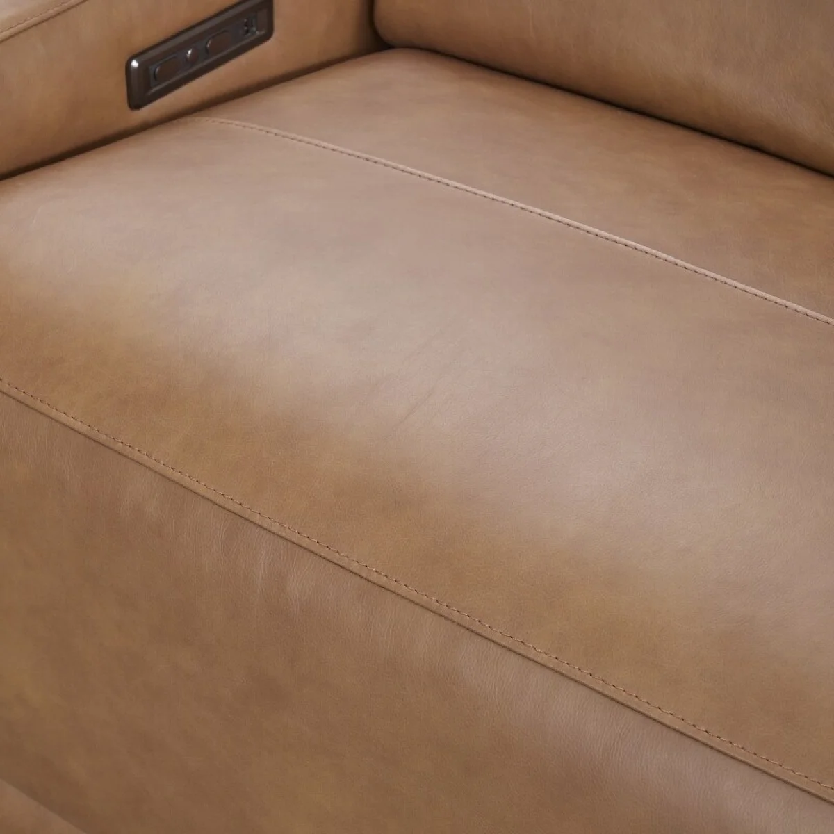 Kadon Leather Power Recliner Sofa Sofas Brown 12