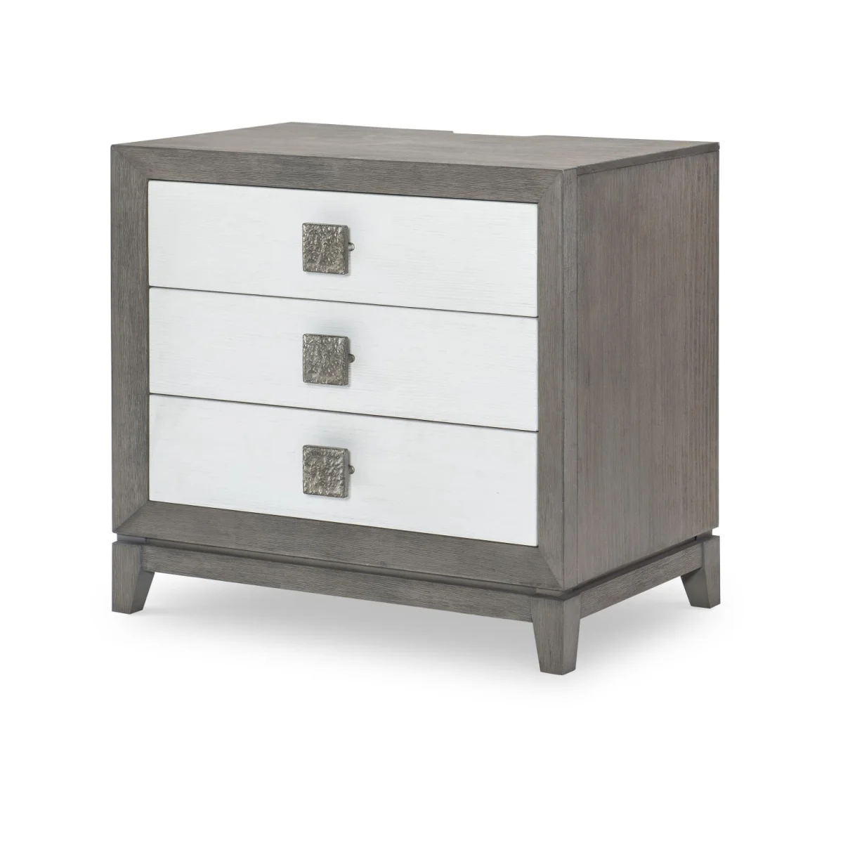 Nightstand – 3 Drawers -midnight/white Cloud Nightstands Gray 4