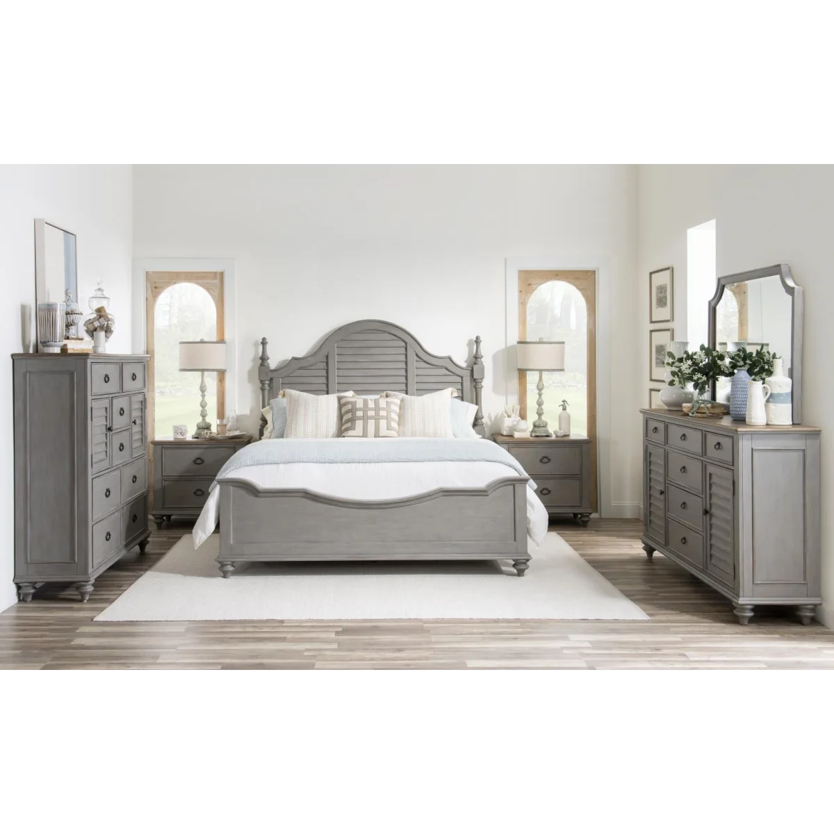 Complete Louvered Poster Bed – Queen 5/0 Beds Beds 8